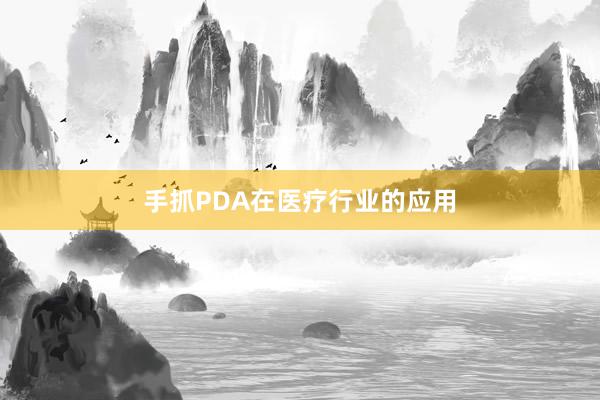 手抓PDA在医疗行业的应用